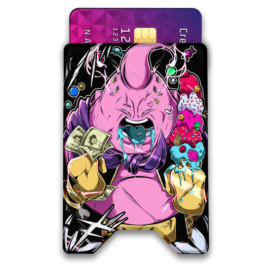 Melted Ice Cream Plexi Glass Acrylic Backed 3D Printed Ultra Slim and Compact Wallet