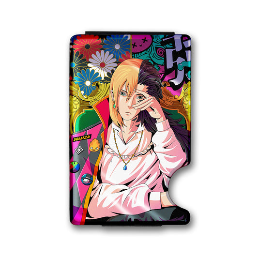 Moody Wizard Plexi Glass Acrylic Backed Metal Wallet