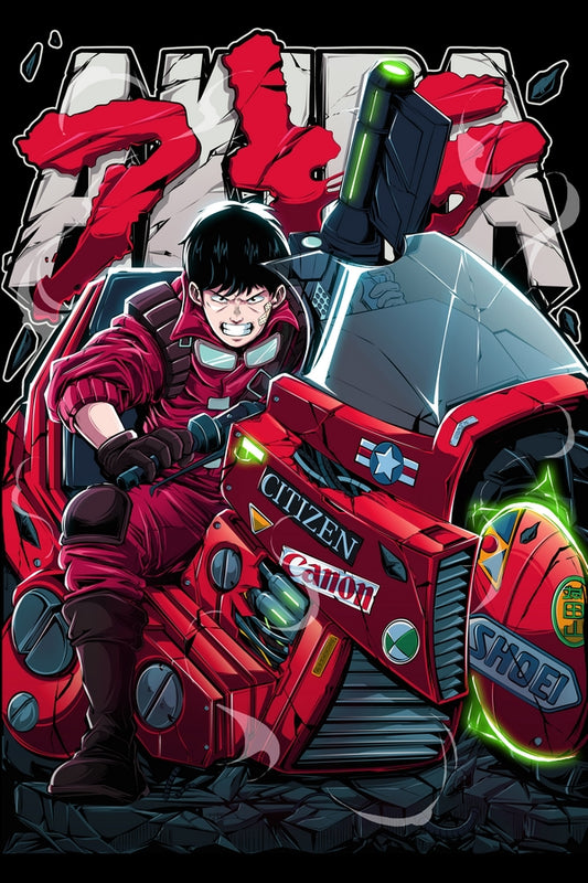 Neo Tokyo Biker Plexi Glass Wall Art