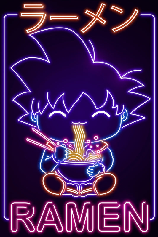 Neon Ramen Hero Plexi Glass Wall Art