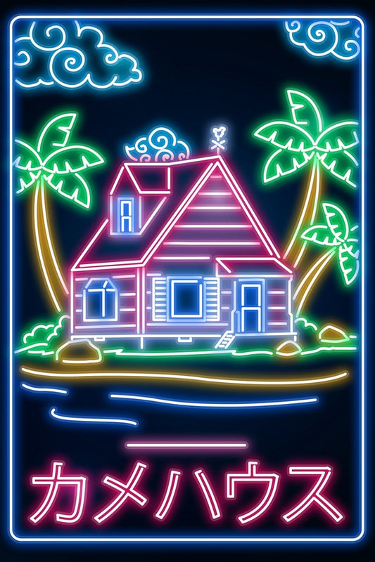 Neon Training House Plexi Glass Wall Art