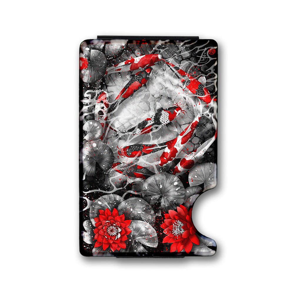 Nine Kois Plexi Glass Acrylic Backed Metal Wallet