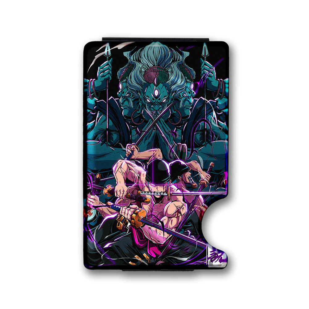 No Prisoners Plexi Glass Acrylic Backed Metal Wallet