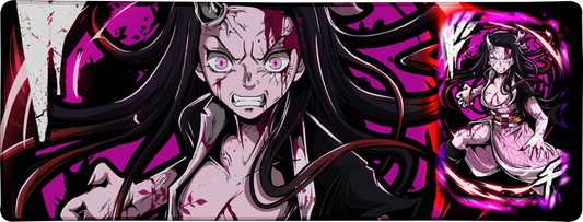 Oni in Pink Large Mouse Pad