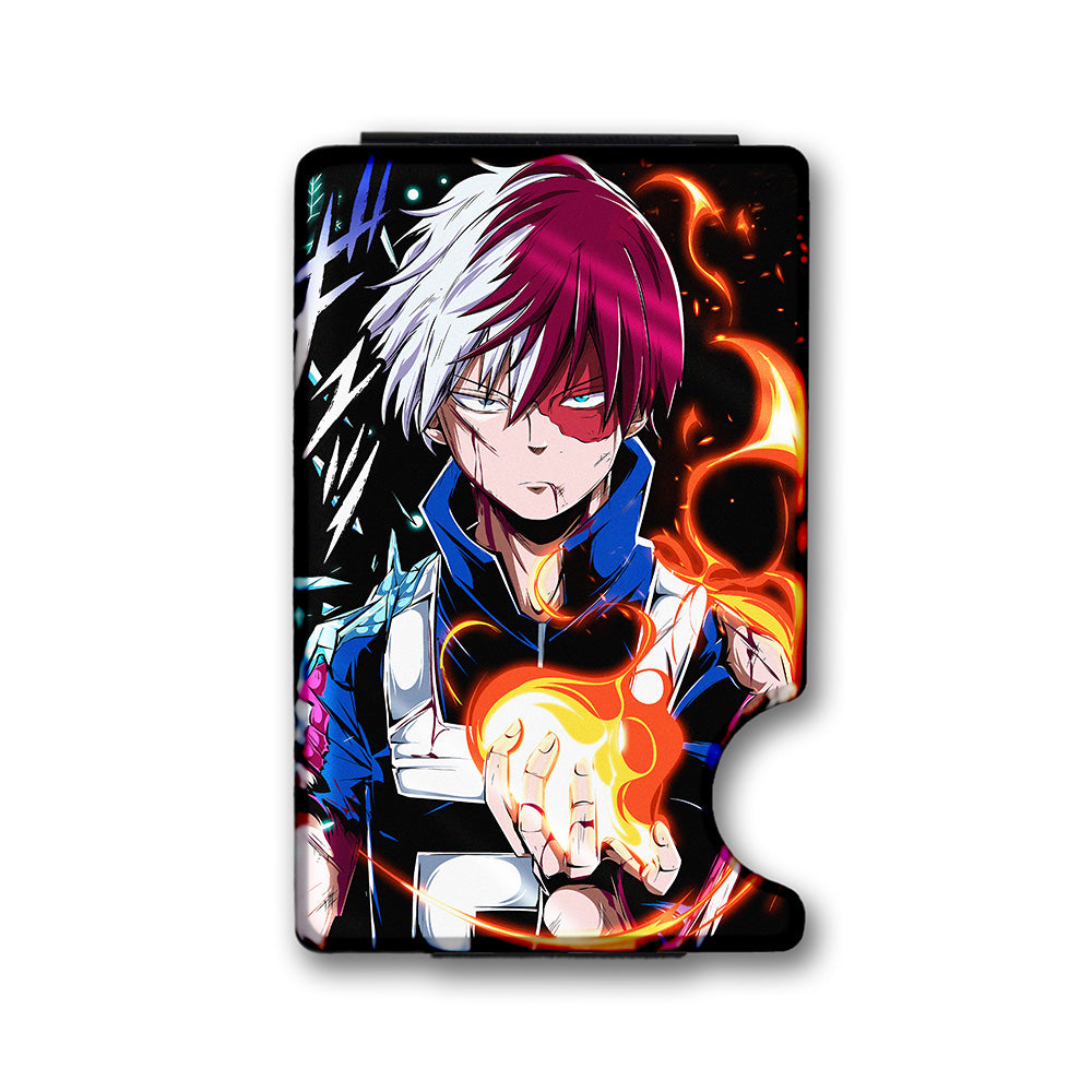 Opposing Elements Plexi Glass Acrylic Backed Metal Wallet