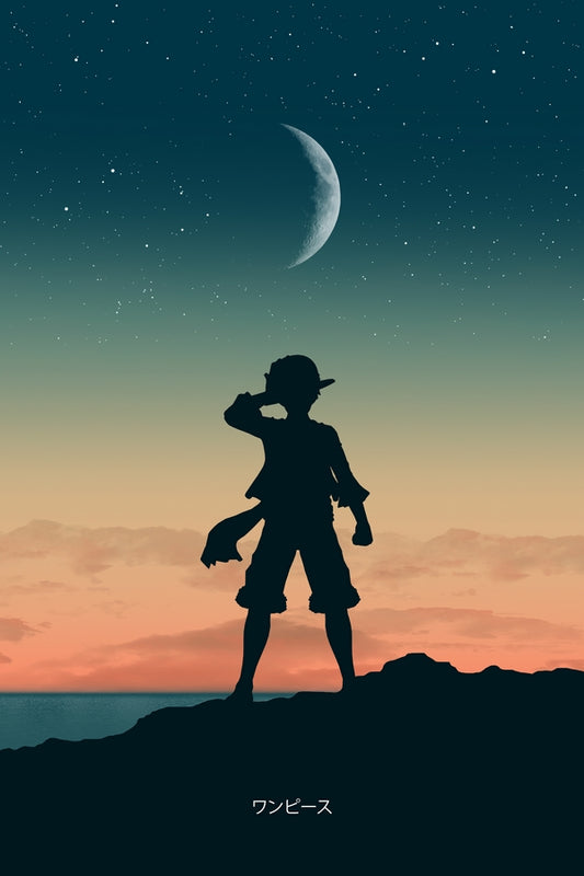 Pirate Under the Moon Plexi Glass Wall Art