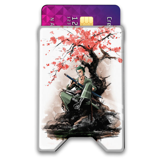 Pirate Hunter Under the Tree Plexi Glass Acrylic Backed 3D Printed Ultra Slim and Compact Wallet