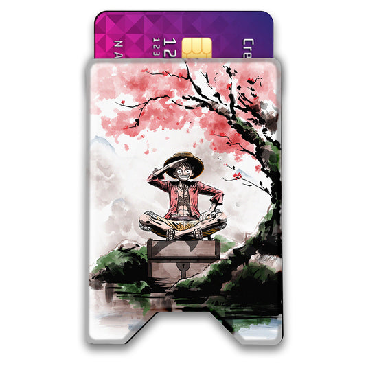 Pirate Under the Tree Plexi Glass Acrylic Backed 3D Printed Ultra Slim and Compact Wallet