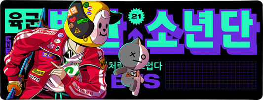 Playful Street Pup Large Mouse Pad