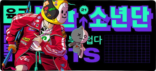 Playful Street Pup X-Large Mouse Pad