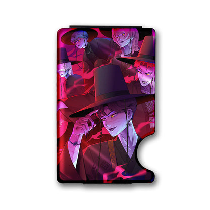 Pop Demons Plexi Glass Acrylic Backed Metal Wallet