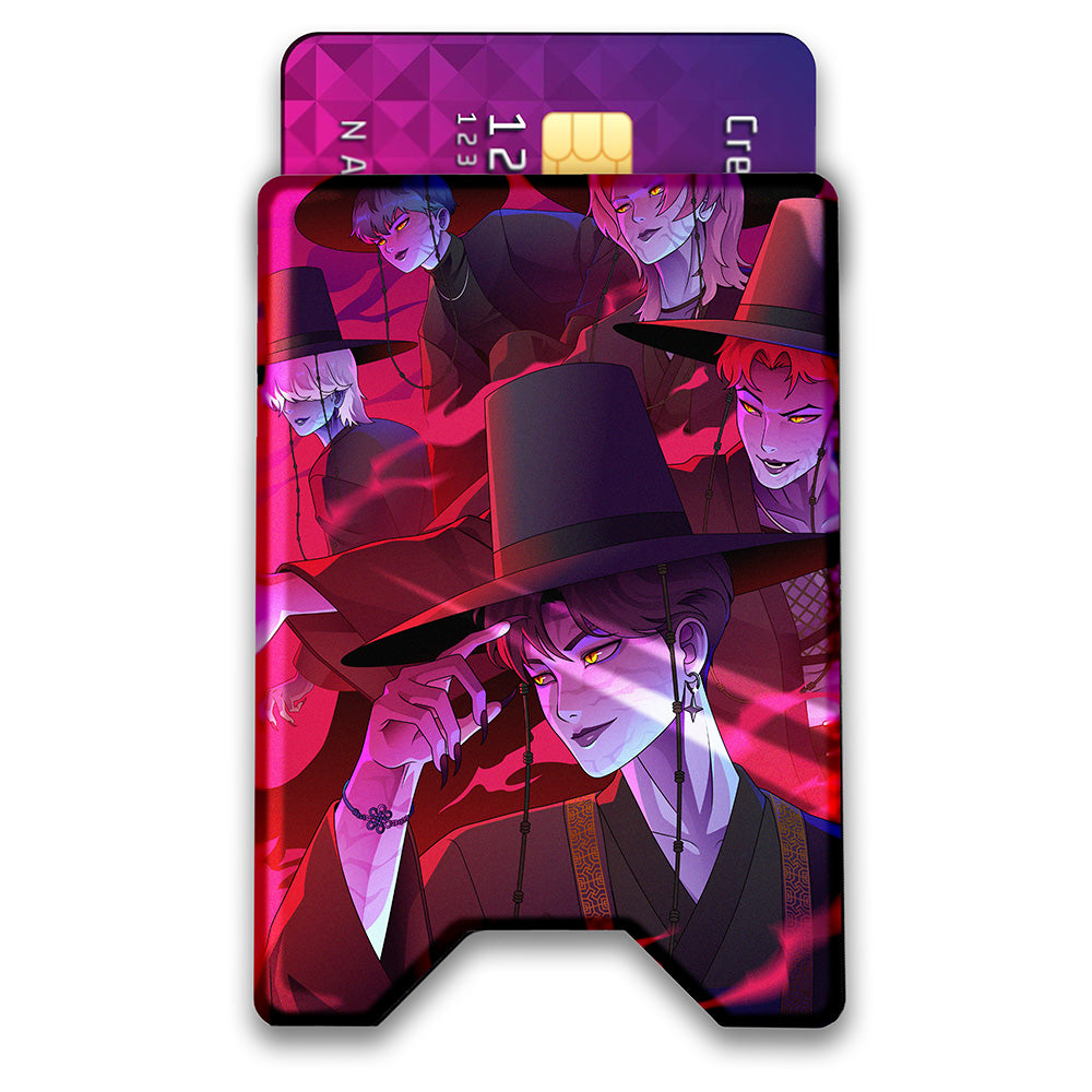 Pop Demons Plexi Glass Acrylic Backed 3D Printed Ultra Slim and Compact Wallet