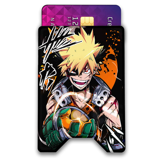 Power Up Plexi Glass Acrylic Backed 3D Printed Ultra Slim and Compact Wallet