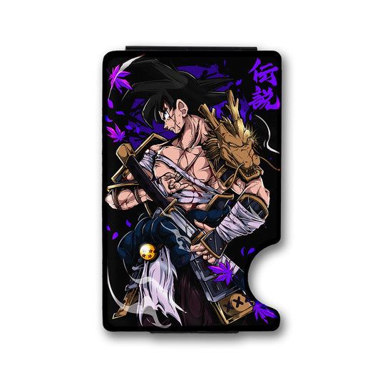 Powered Samurai Plexi Glass Acrylic Backed Metal Wallet