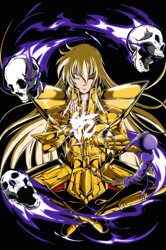 Purple Skulls Plexi Glass Wall Art