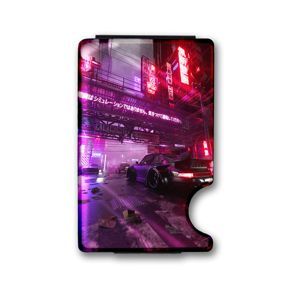 RWB Cyber Plexi Glass Acrylic Backed Metal Wallet
