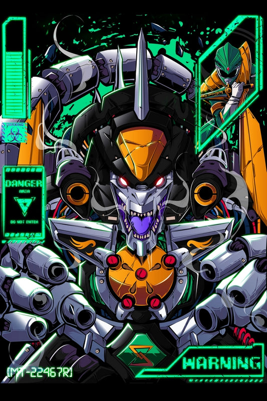 Raging Mech Suit Plexi Glass Wall Art