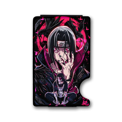 Raven Assassin Plexi Glass Acrylic Backed Metal Wallet