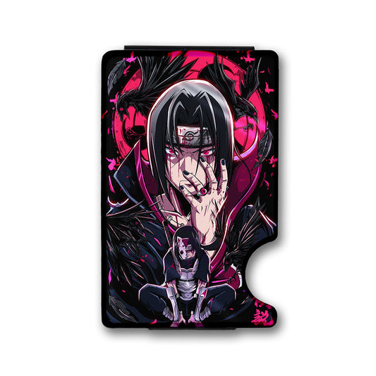 Raven Assassin Plexi Glass Acrylic Backed Metal Wallet