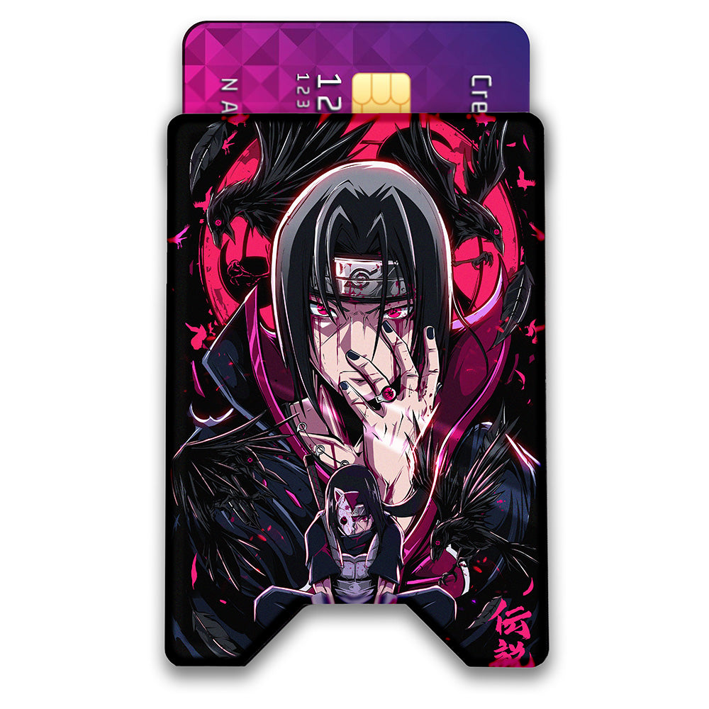 Raven Assassin Plexi Glass Acrylic Backed 3D Printed Ultra Slim and Compact Wallet