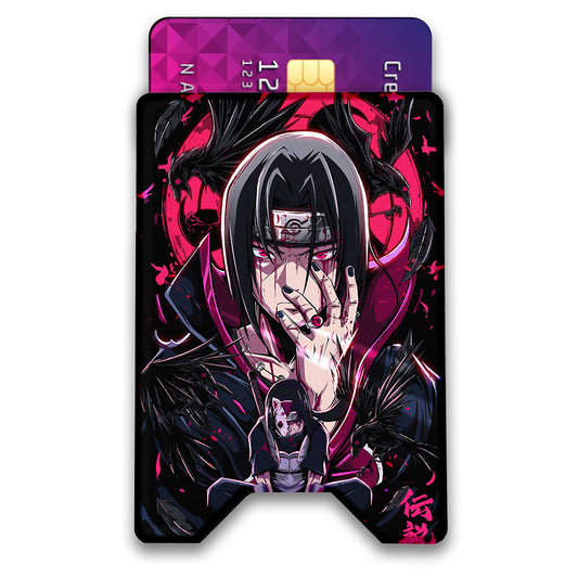 Raven Assassin Plexi Glass Acrylic Backed 3D Printed Ultra Slim and Compact Wallet