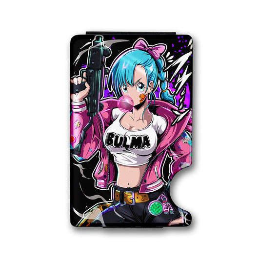 Ready Set Go Plexi Glass Acrylic Backed Metal Wallet