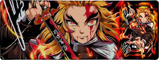 Red Sword Warrior Large Mouse Pad