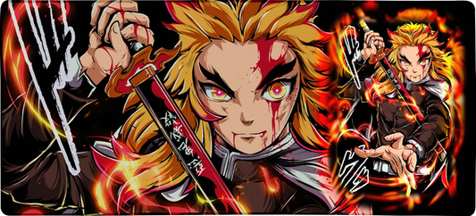 Red Sword Warrior X-Large Mouse Pad
