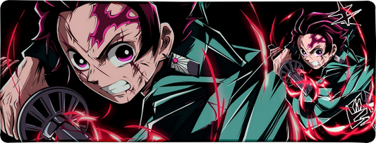 Red Swordsman Large Mouse Pad