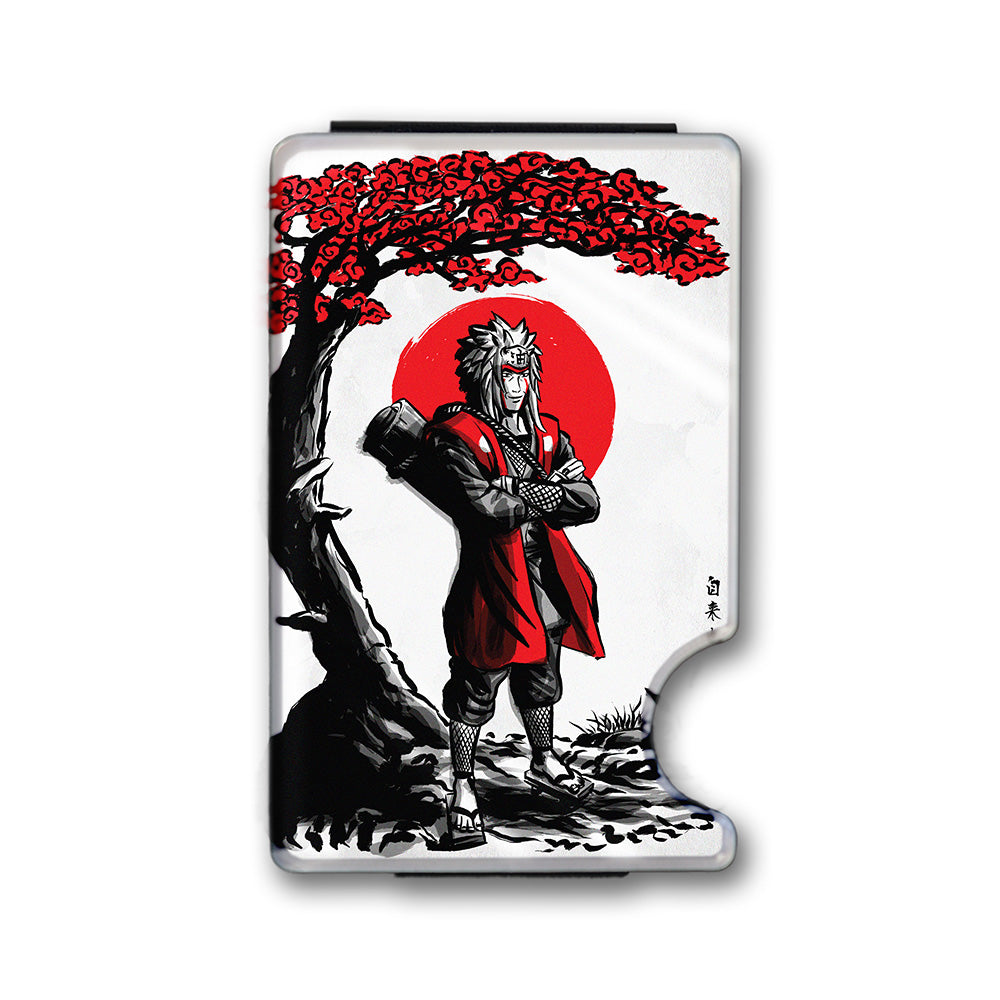 Renowned Ninja Plexi Glass Acrylic Backed Metal Wallet