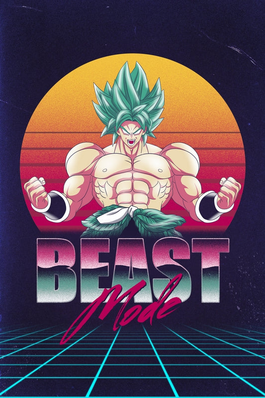 Retro Beast Mode Plexi Glass Wall Art