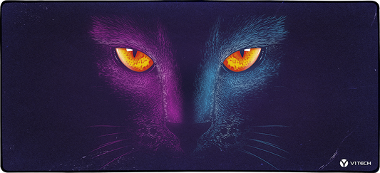 Retro Cat X-Large Mouse Pad