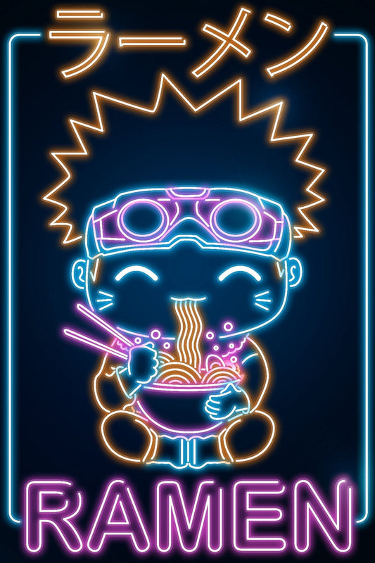 Retro Neon Ramen Shinobi