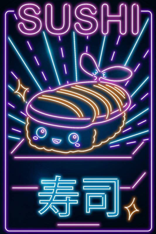 Retro Neon Sushi