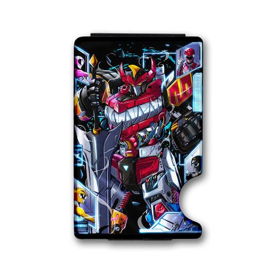 Robo Sword Plexi Glass Acrylic Backed Metal Wallet