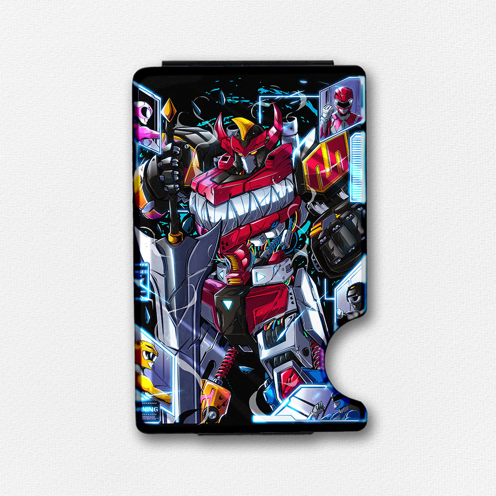 Robo Sword Plexi Glass Acrylic Backed Metal Wallet