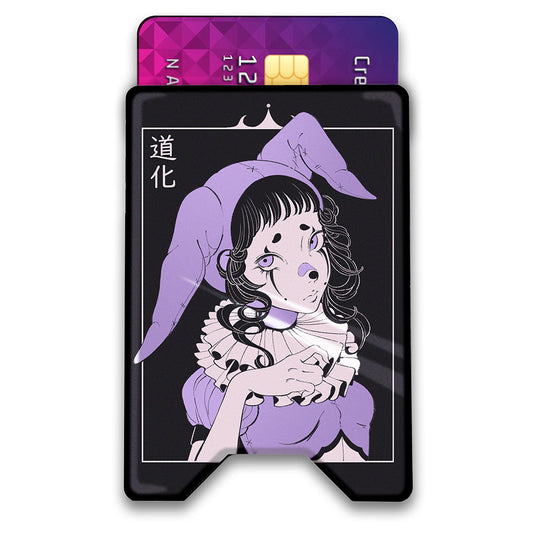Sad Clown Plexi Glass Acrylic Backed 3D Printed Ultra Slim and Compact Wallet