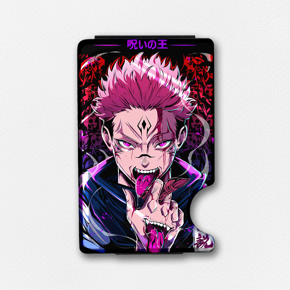 Severed Finger Plexi Glass Acrylic Backed Metal Wallet