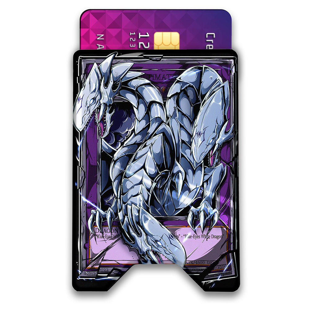 Silver Evolution Plexi Glass Acrylic Backed 3D Printed Ultra Slim and Compact Wallet