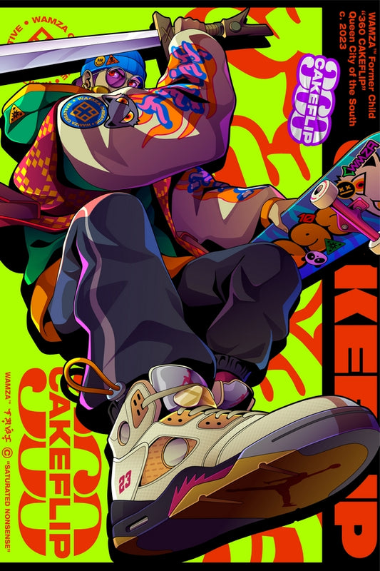 Skater Kid Plexi Glass Wall Art