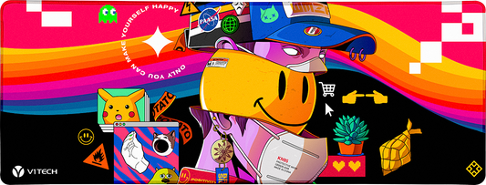 Smiling Large Mouse Pad
