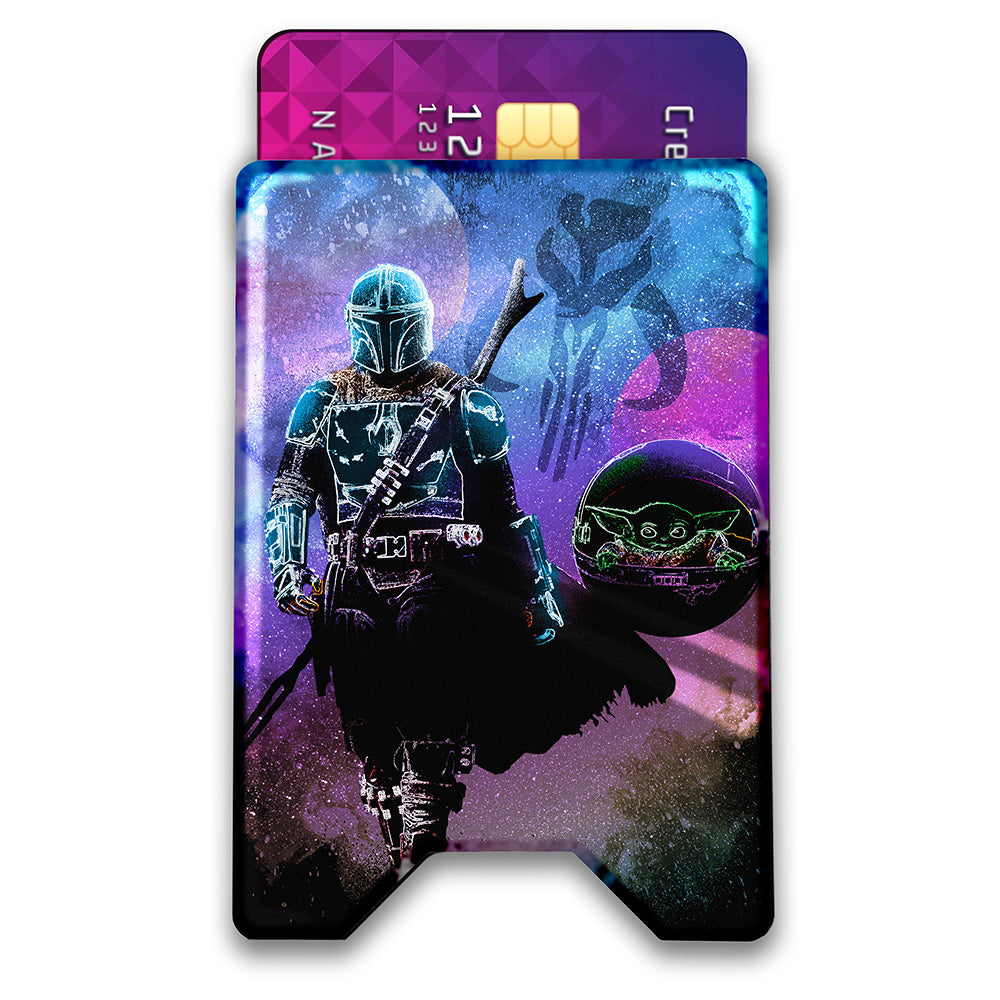 Soul of Mando Plexi Glass Acrylic Backed 3D Printed Ultra Slim and Compact Wallet