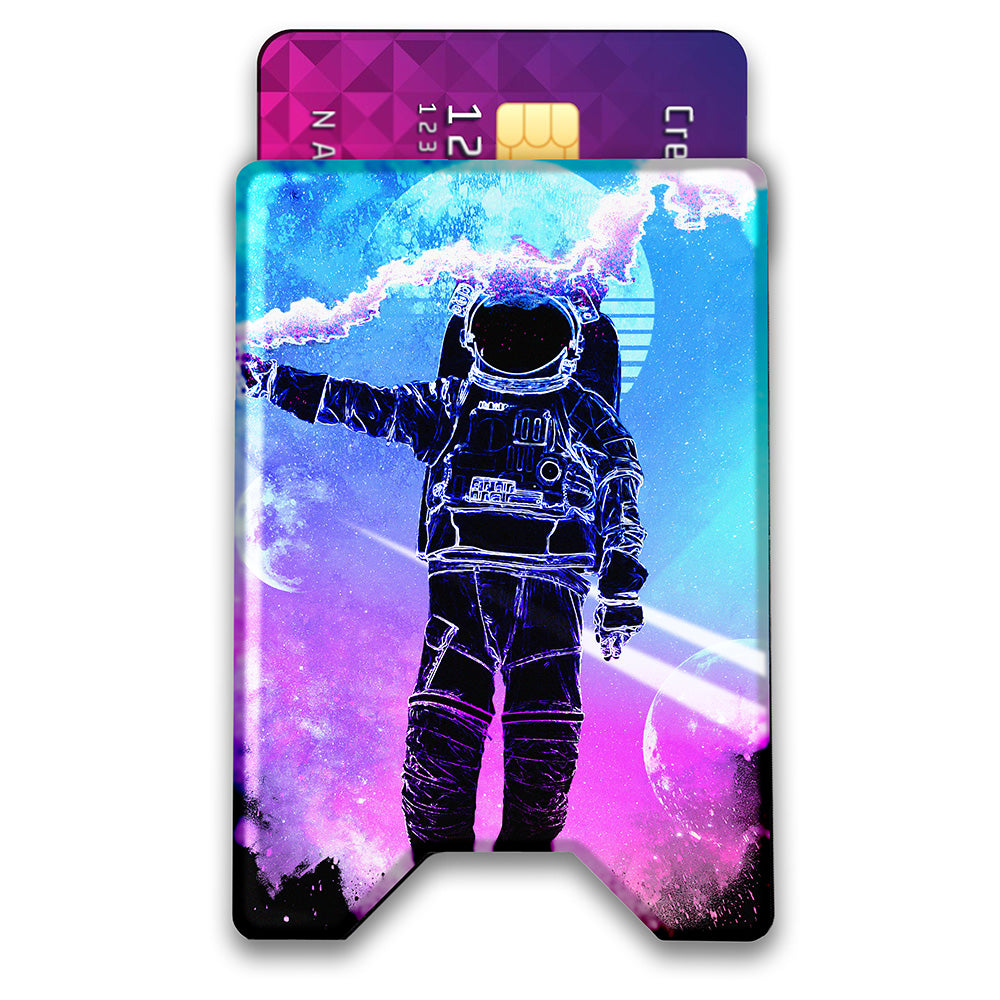 Soul of the Astronaut Plexi Glass Acrylic Backed 3D Printed Ultra Slim and Compact Wallet