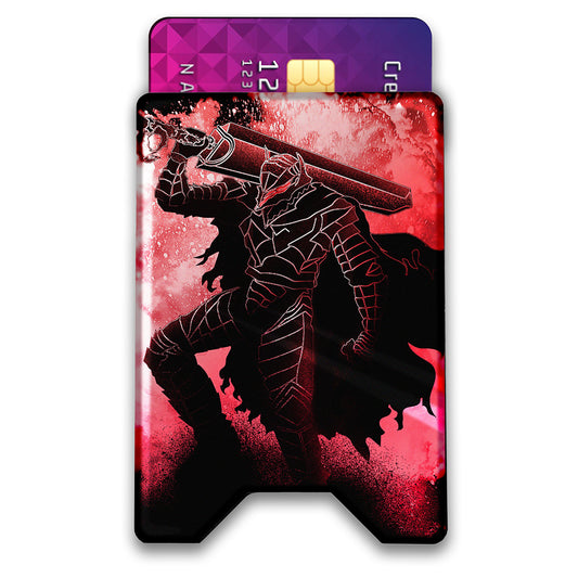 Soul of the Berserker Plexi Glass Acrylic Backed 3D Printed Ultra Slim and Compact Wallet