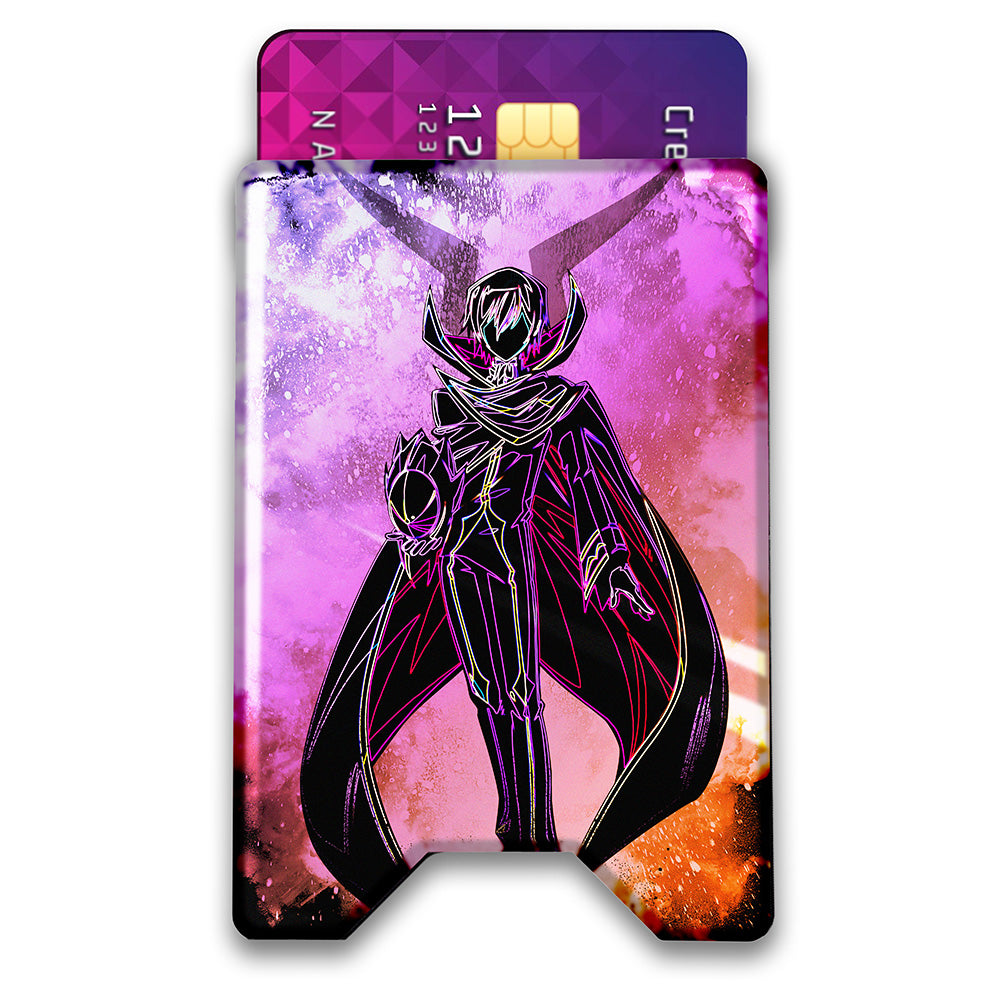 Soul of the Black Prince Plexi Glass Acrylic Backed 3D Printed Ultra Slim and Compact Wallet