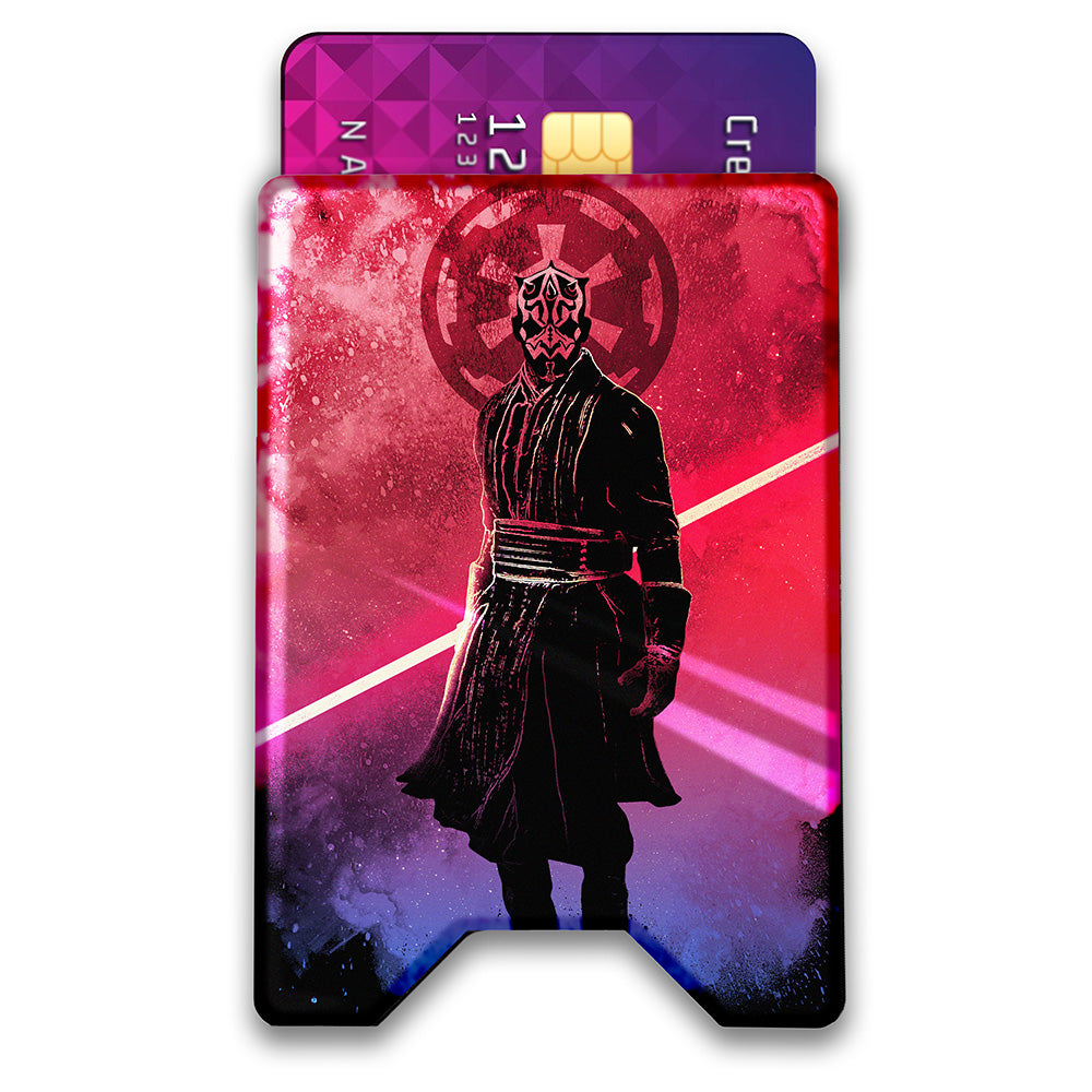 Soul of the Dark Apprentice Plexi Glass Acrylic Backed 3D Printed Ultra Slim and Compact Wallet