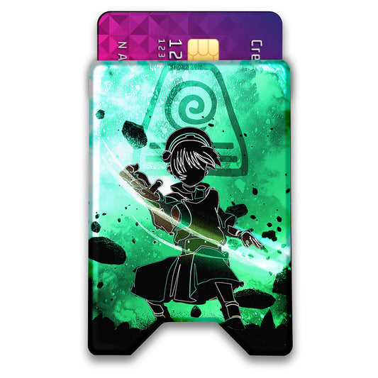 Soul of the Earthbender Plexi Glass Acrylic Backed 3D Printed Ultra Slim and Compact Wallet