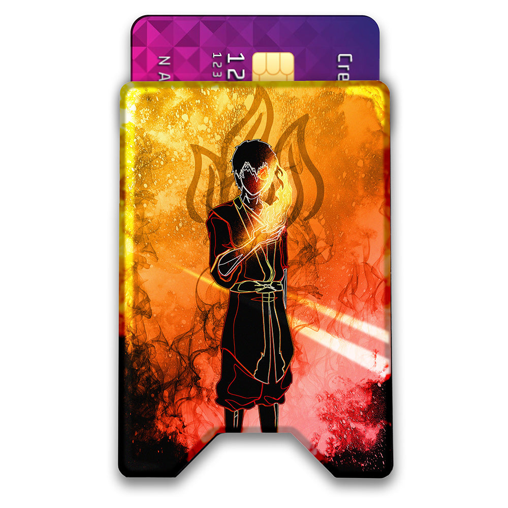 Soul of the Firebender Plexi Glass Acrylic Backed 3D Printed Ultra Slim and Compact Wallet
