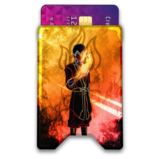 Soul of the Firebender Plexi Glass Acrylic Backed 3D Printed Ultra Slim and Compact Wallet