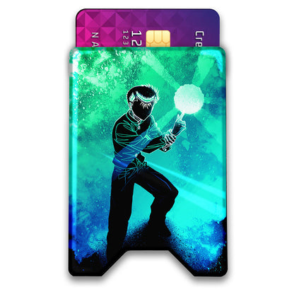 Soul of the Green Detective Plexi Glass Acrylic Backed 3D Printed Ultra Slim and Compact Wallet
